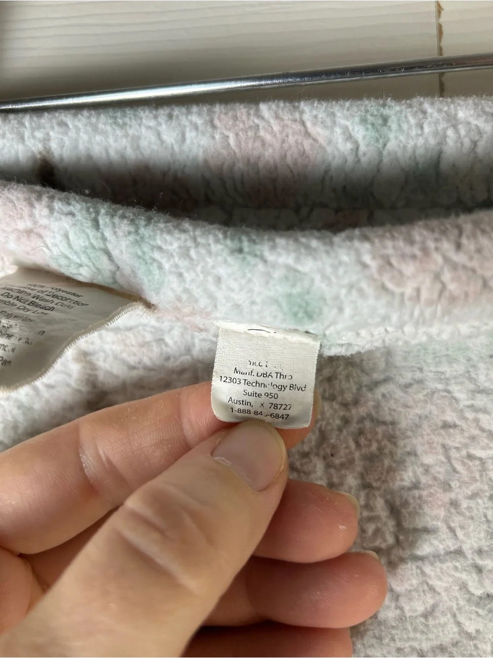 Thro Koala Bear Girl Baby Blanket Gray White Pink Green Branches Flowers
